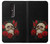 W3753 Dark Gothic Goth Skull Roses Hülle Schutzhülle Taschen und Leder Flip für Nokia 4.2