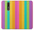 W3678 Colorful Rainbow Vertical Hülle Schutzhülle Taschen und Leder Flip für Nokia 3.1 plus