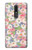 W3688 Floral Flower Art Pattern Hülle Schutzhülle Taschen und Leder Flip für Nokia 3.1 plus