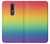 W3698 LGBT Gradient Pride Flag Hülle Schutzhülle Taschen und Leder Flip für Nokia 3.1 plus