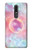 W3709 Pink Galaxy Hülle Schutzhülle Taschen und Leder Flip für Nokia 3.1 plus
