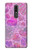 W3710 Pink Love Heart Hülle Schutzhülle Taschen und Leder Flip für Nokia 3.1 plus
