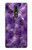 W3713 Purple Quartz Amethyst Graphic Printed Hülle Schutzhülle Taschen und Leder Flip für Nokia 3.1 plus