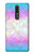 W3747 Trans Flag Polygon Hülle Schutzhülle Taschen und Leder Flip für Nokia 3.1 plus