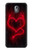 W3682 Devil Heart Hülle Schutzhülle Taschen und Leder Flip für Nokia 3.1