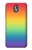 W3698 LGBT Gradient Pride Flag Hülle Schutzhülle Taschen und Leder Flip für Nokia 3.1