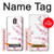 W3707 Pink Cherry Blossom Spring Flower Hülle Schutzhülle Taschen und Leder Flip für Nokia 3.1