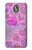 W3710 Pink Love Heart Hülle Schutzhülle Taschen und Leder Flip für Nokia 3.1