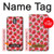 W3719 Strawberry Pattern Hülle Schutzhülle Taschen und Leder Flip für Nokia 3.1