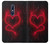 W3682 Devil Heart Hülle Schutzhülle Taschen und Leder Flip für Nokia 5.1, Nokia 5 2018