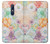 W3705 Pastel Floral Flower Hülle Schutzhülle Taschen und Leder Flip für Nokia 5.1, Nokia 5 2018