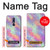 W3706 Pastel Rainbow Galaxy Pink Sky Hülle Schutzhülle Taschen und Leder Flip für Nokia 5.1, Nokia 5 2018