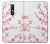 W3707 Pink Cherry Blossom Spring Flower Hülle Schutzhülle Taschen und Leder Flip für Nokia 5.1, Nokia 5 2018