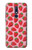 W3719 Strawberry Pattern Hülle Schutzhülle Taschen und Leder Flip für Nokia 5.1, Nokia 5 2018