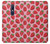 W3719 Strawberry Pattern Hülle Schutzhülle Taschen und Leder Flip für Nokia 5.1, Nokia 5 2018