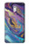 W3676 Colorful Abstract Marble Stone Hülle Schutzhülle Taschen und Leder Flip für Nokia 3