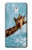 W3680 Cute Smile Giraffe Hülle Schutzhülle Taschen und Leder Flip für Nokia 3