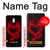 W3682 Devil Heart Hülle Schutzhülle Taschen und Leder Flip für Nokia 3