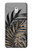 W3692 Gray Black Palm Leaves Hülle Schutzhülle Taschen und Leder Flip für Nokia 3