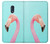 W3708 Pink Flamingo Hülle Schutzhülle Taschen und Leder Flip für Nokia 3