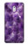 W3713 Purple Quartz Amethyst Graphic Printed Hülle Schutzhülle Taschen und Leder Flip für Nokia 3