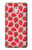 W3719 Strawberry Pattern Hülle Schutzhülle Taschen und Leder Flip für Nokia 3