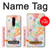 W3705 Pastel Floral Flower Hülle Schutzhülle Taschen und Leder Flip für OnePlus 8
