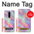 W3706 Pastel Rainbow Galaxy Pink Sky Hülle Schutzhülle Taschen und Leder Flip für OnePlus 8