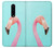 W3708 Pink Flamingo Hülle Schutzhülle Taschen und Leder Flip für OnePlus 8