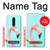 W3708 Pink Flamingo Hülle Schutzhülle Taschen und Leder Flip für OnePlus 8