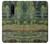W3674 Claude Monet Footbridge and Water Lily Pool Hülle Schutzhülle Taschen und Leder Flip für OnePlus 7 Pro