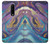 W3676 Colorful Abstract Marble Stone Hülle Schutzhülle Taschen und Leder Flip für OnePlus 7 Pro