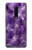 W3713 Purple Quartz Amethyst Graphic Printed Hülle Schutzhülle Taschen und Leder Flip für OnePlus 7 Pro