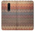W3752 Zigzag Fabric Pattern Graphic Printed Hülle Schutzhülle Taschen und Leder Flip für OnePlus 7 Pro
