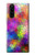 W3677 Colorful Brick Mosaics Hülle Schutzhülle Taschen und Leder Flip für Sony Xperia 5