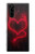 W3682 Devil Heart Hülle Schutzhülle Taschen und Leder Flip für Sony Xperia 5