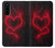 W3682 Devil Heart Hülle Schutzhülle Taschen und Leder Flip für Sony Xperia 5