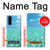 W3720 Summer Ocean Beach Hülle Schutzhülle Taschen und Leder Flip für Sony Xperia 5