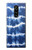 W3671 Blue Tie Dye Hülle Schutzhülle Taschen und Leder Flip für Sony Xperia 1