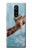 W3680 Cute Smile Giraffe Hülle Schutzhülle Taschen und Leder Flip für Sony Xperia 1