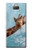 W3680 Cute Smile Giraffe Hülle Schutzhülle Taschen und Leder Flip für Sony Xperia 10