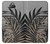 W3692 Gray Black Palm Leaves Hülle Schutzhülle Taschen und Leder Flip für Sony Xperia 10