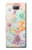 W3705 Pastel Floral Flower Hülle Schutzhülle Taschen und Leder Flip für Sony Xperia 10