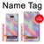 W3706 Pastel Rainbow Galaxy Pink Sky Hülle Schutzhülle Taschen und Leder Flip für Sony Xperia 10