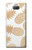 W3718 Seamless Pineapple Hülle Schutzhülle Taschen und Leder Flip für Sony Xperia 10