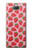 W3719 Strawberry Pattern Hülle Schutzhülle Taschen und Leder Flip für Sony Xperia 10