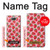 W3719 Strawberry Pattern Hülle Schutzhülle Taschen und Leder Flip für Sony Xperia 10