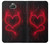 W3682 Devil Heart Hülle Schutzhülle Taschen und Leder Flip für Sony Xperia 10 Plus