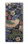 W3791 William Morris Strawberry Thief Fabric Hülle Schutzhülle Taschen und Leder Flip für Sony Xperia 10 Plus