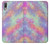 W3706 Pastel Rainbow Galaxy Pink Sky Hülle Schutzhülle Taschen und Leder Flip für Sony Xperia L3